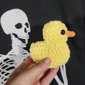 Yellow Crochet Duck Plushie